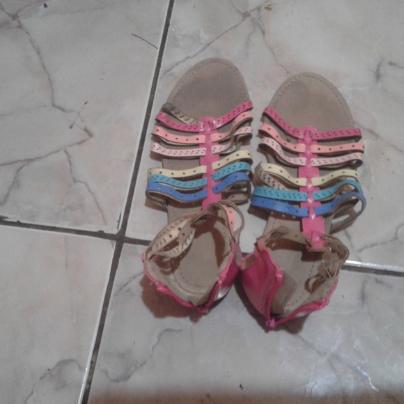 Pink Colorful Sandals - Picture 2 of 4